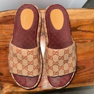 Gucci Platform Slides